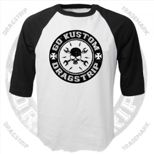 Dragstrip Clothing Go Kustom Mens Baseball Top